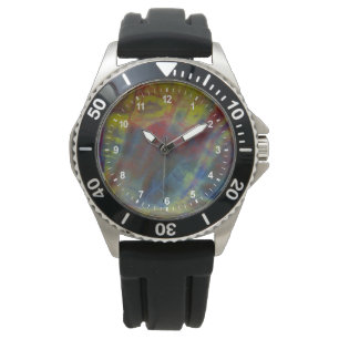 Horizontales versteinertes Holz Armbanduhr