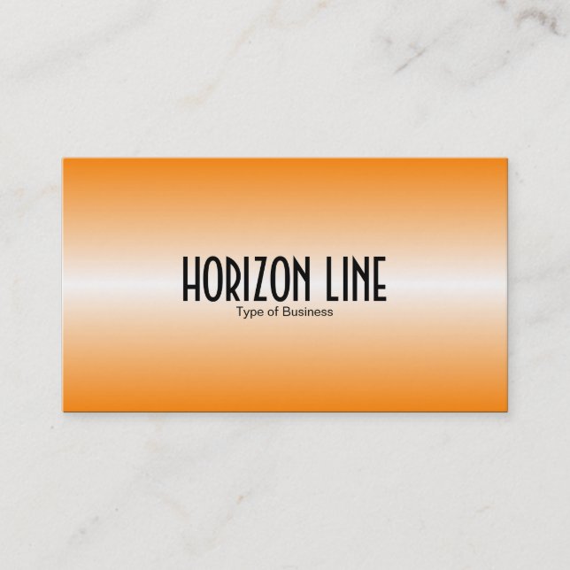 Horizontlinie - Orange Visitenkarte (Vorderseite)