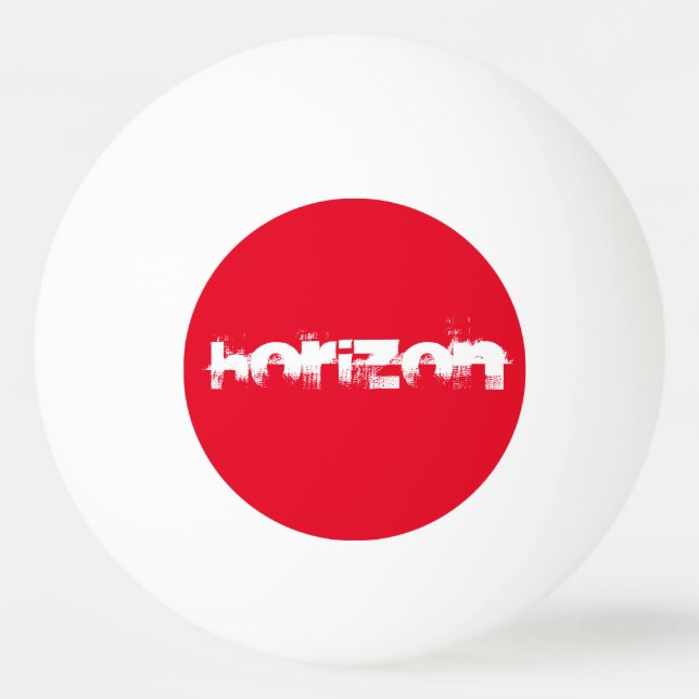 HorizontPingpongball Tischtennisball (Rückseite)