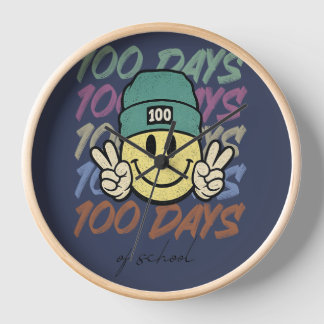 Horloge 100 jours de classe, cent jours de classe