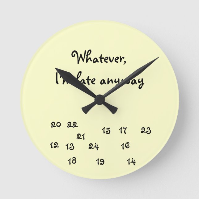 Horloge 24 Heures (Recto)