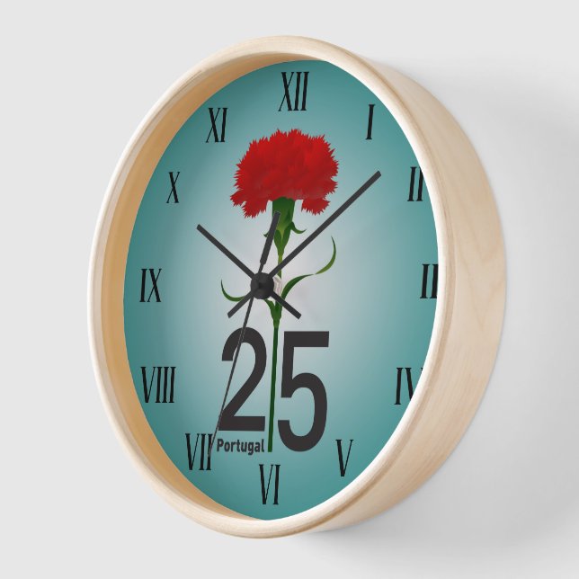 Horloge 25 avril, Révolution de la Carnation, Portugal (Angle)