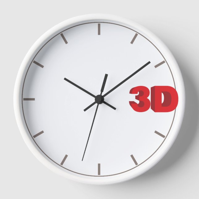 Horloge 3D. (Recto)