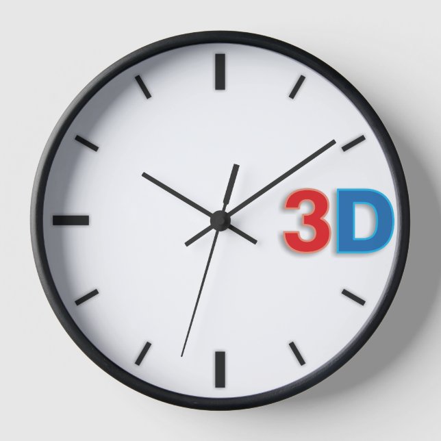 Horloge 3D O'Clock 2-RdBl. (Recto)