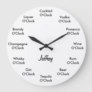 Horloge À Alcool À Barre Amusante Horloge Person
