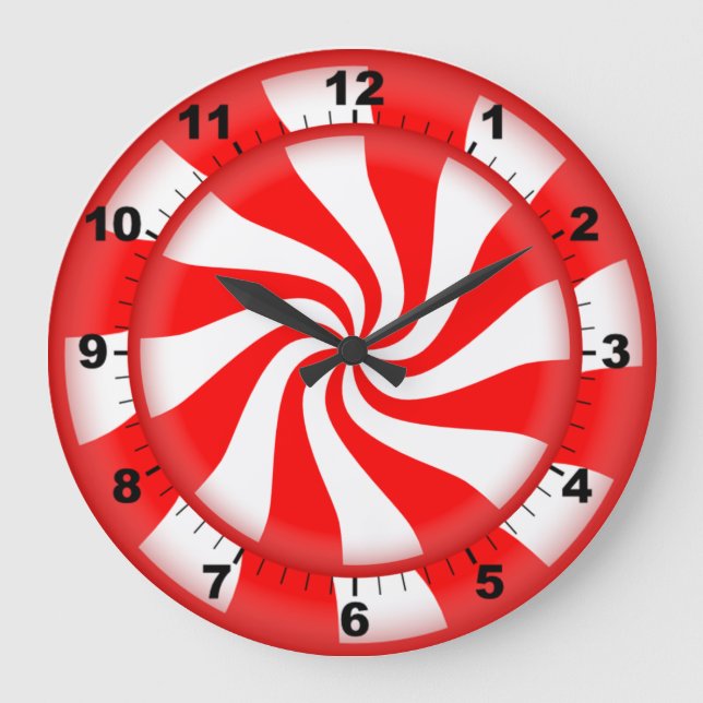 Horloge à bonbons de menthe poivrée (Recto)