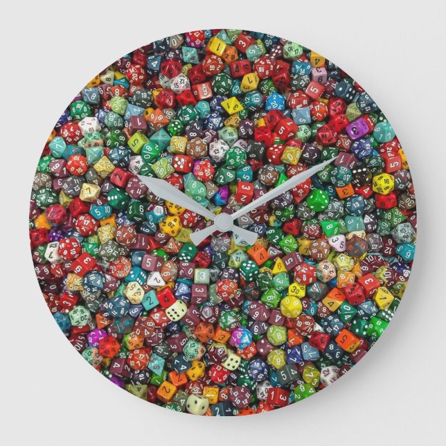 Horloge à dés colorés (Recto)
