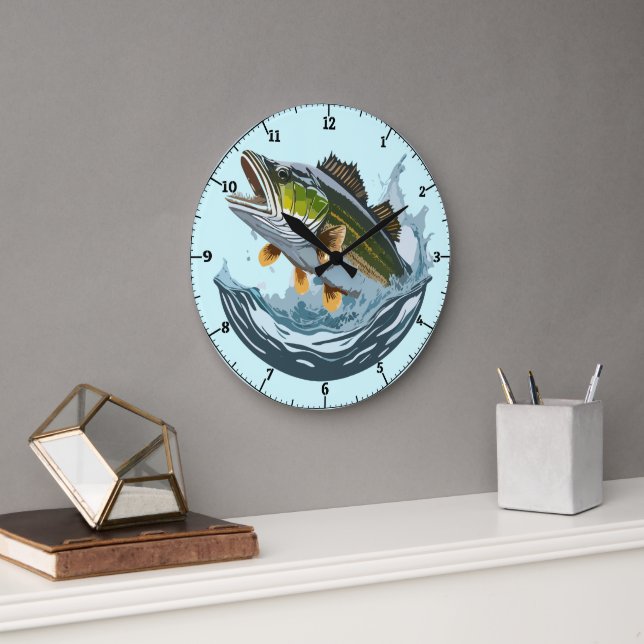 Horloge à grande bouche de bass frappant la surfac (Bureau)