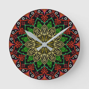 Horloge à paroi acrylique, ronde (moyenne)