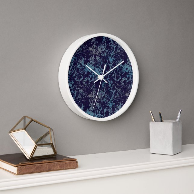 Horloge Abstrait bleu (Bureau)