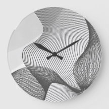Horloge Abstraite grise