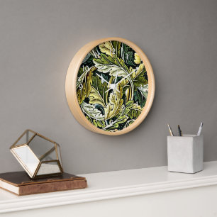 Horloge Acanthe, motif populaire de William Morris