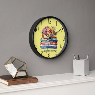 Horloge addict de tissu mignon ajouter salle de couture de