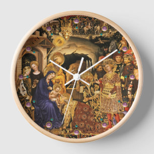 Horloge ADORATION DE MAGI Gentile Da Fabriano, Noël