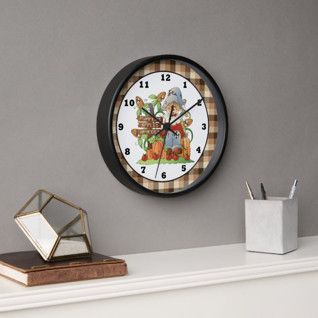 Horloge Affaire Seasonal Scarecrow wall clock (Bureau)