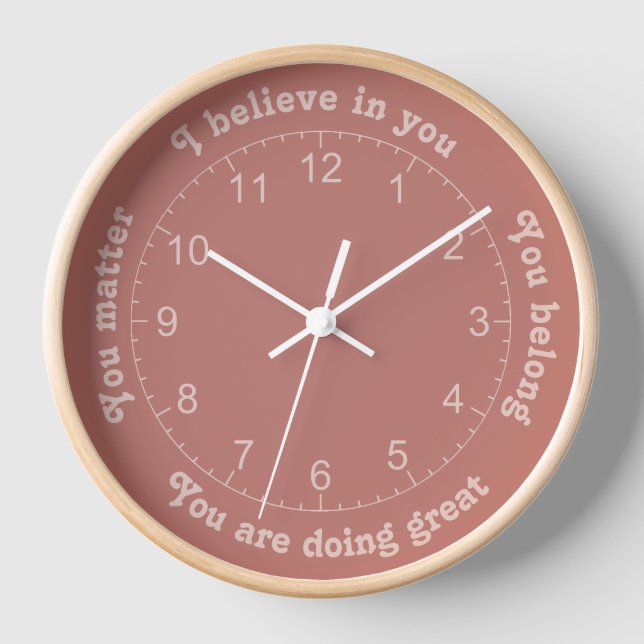 Horloge Affirmations positives (Recto)
