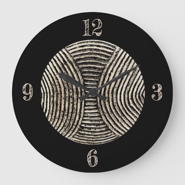 Horloge africaine de bouclier (Recto)