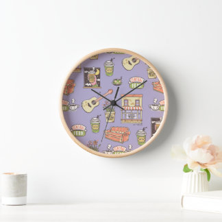 Horloge AMIS™ | Motif d'icône violet