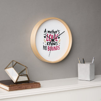 Horloge Amour sans limite de maman