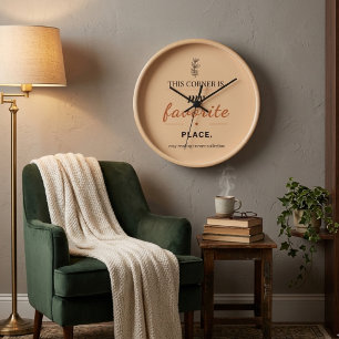 Horloge analogique du coin lecture