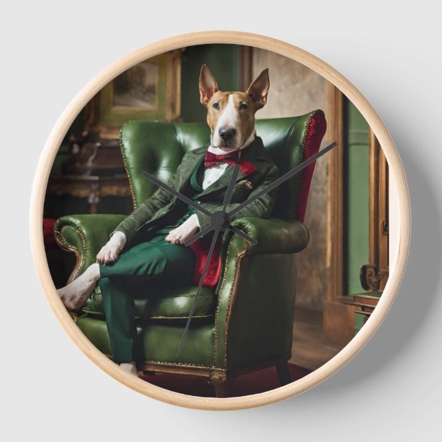 Horloge anglaise Bull Terrier (Recto)
