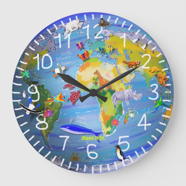 Horloge animalière de la planète Terre - John Dyer (Recto)