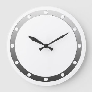 Horloge anneaux de visage Points gris pour votre c