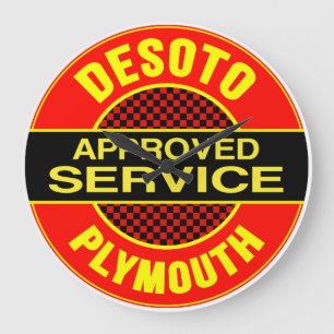 Horloge approuvée de signe de service de Desoto