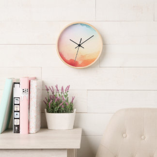 Horloge Aquarelle