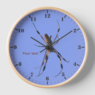 Horloge Araignée en soie dorée
