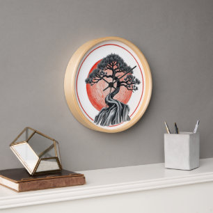 Horloge Arbre japonais