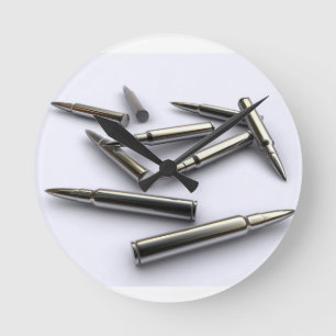 Horloge argentée de balle