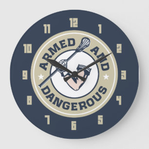 Horloge armée et dangereuse de lacrosse