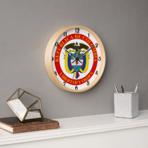 Horloge Armoiries de la Colombie