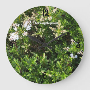 Horloge Arrière - plan florale