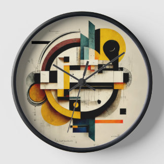 Horloge art abstrait