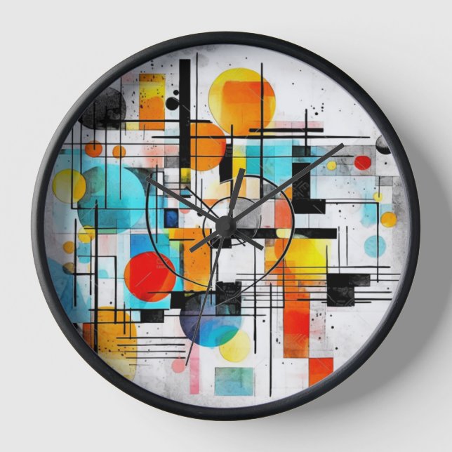 Horloge art abstrait (Recto)