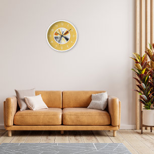 Horloge Art Abstrait Fractal Gradient