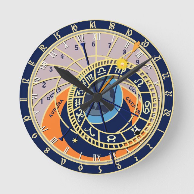 Horloge astronomique de Prague, Tour (Recto)