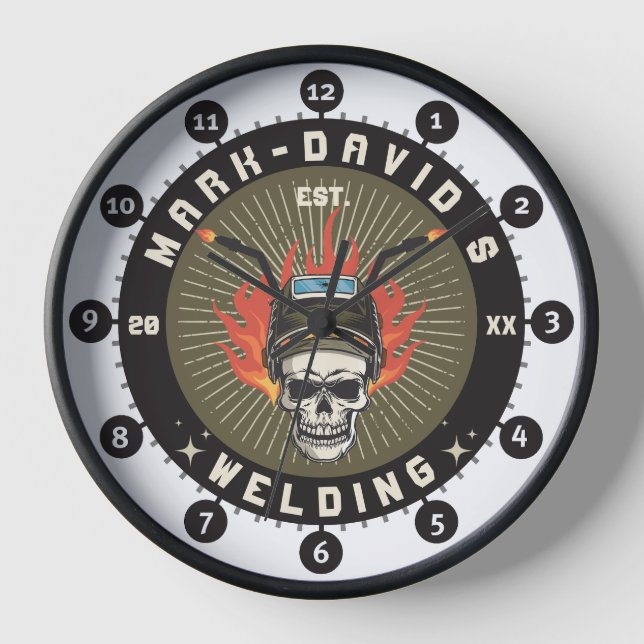 Horloge Atelier de soudage personnalisé des ouvriers de so (Recto)