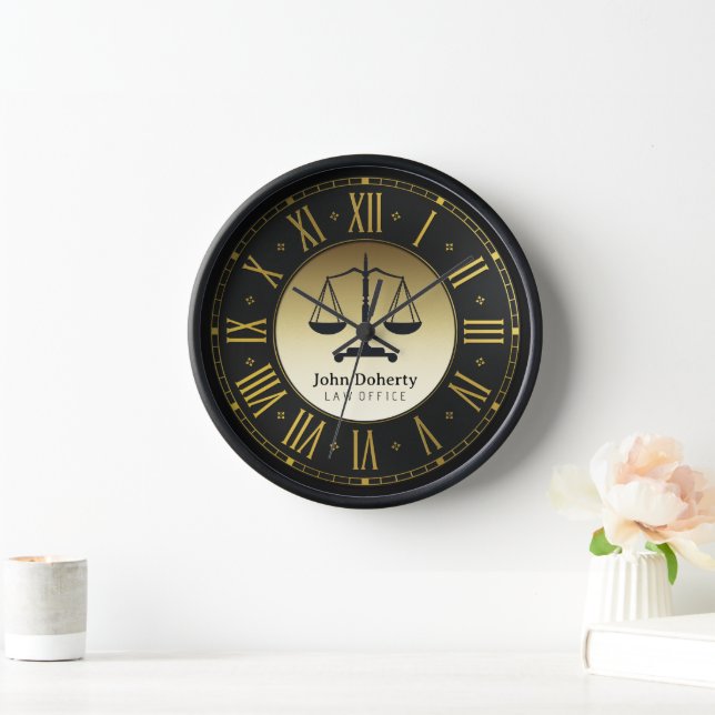 Horloge ATTORNEY | Personnalisable (Maison)