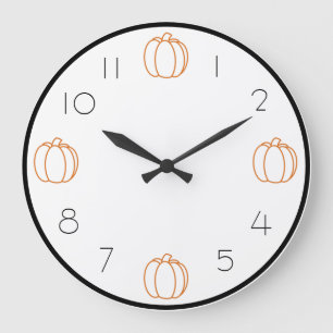 Horloge automnale Citrouille décorative