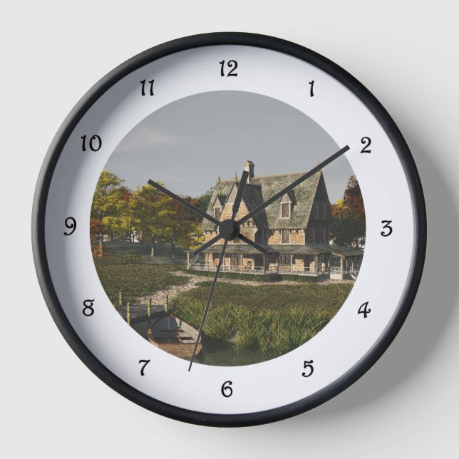 Horloge Automne au lac (Recto)