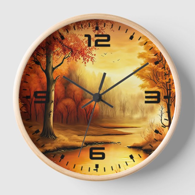 Horloge Autumn Landscape Painting-87546 (Recto)