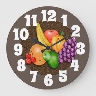 Horloge avec fruit
