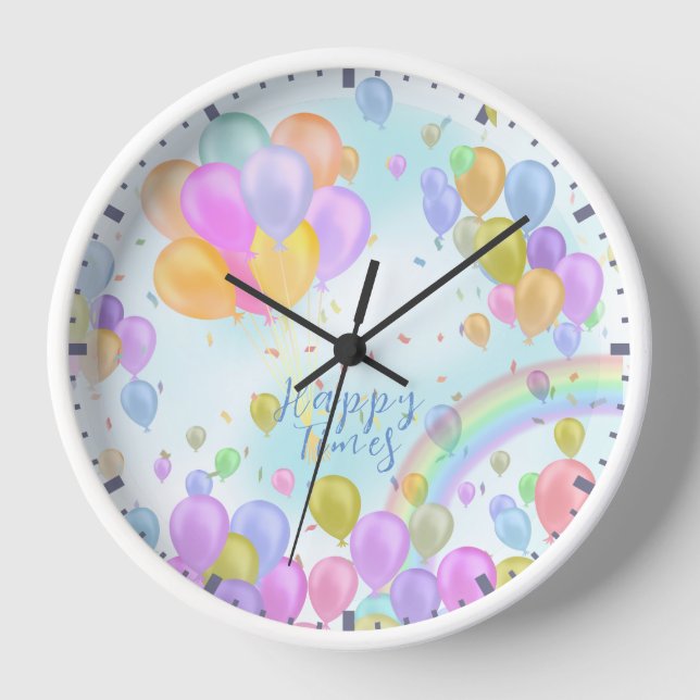 Horloge Balloon Pastel (Recto)