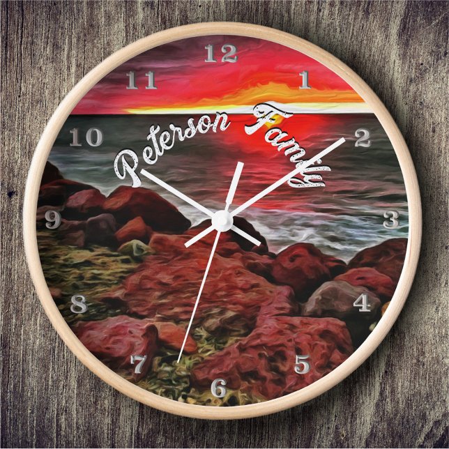 Horloge Banderas Rocky Sunset 914 (Créateur téléchargé)