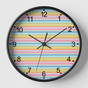 Horloge Bandes colorées Motif-93861