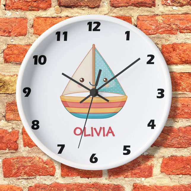 Horloge Bateau Nautique Coloré (Créateur téléchargé)