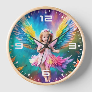 Horloge Bébé Bébé Ange ailes Art-38424
